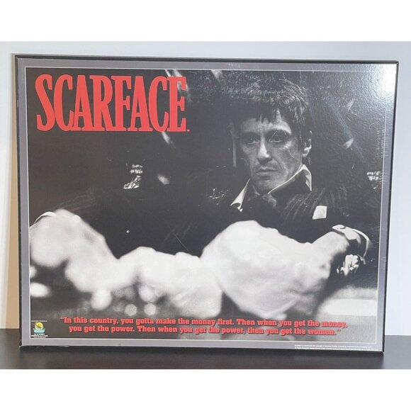 Scarface Al Pacino Mafia Gangster Mob Movie Painting Framed Wall Art Home Decor - Picture 3 of 3